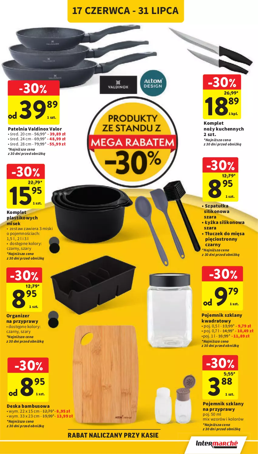 Gazetka promocyjna Intermarche - Gazetka promocyjna - ważna 17.06 do 25.06.2025 - strona 43 - produkty: Noż, Organizer, Pojemnik, Pojemnik szklany, Przyprawy