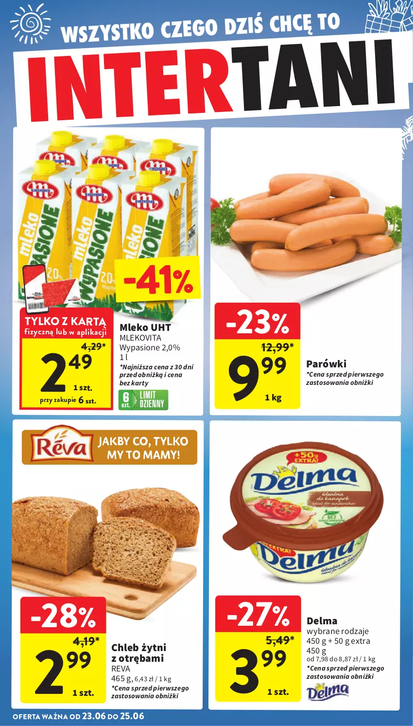 Gazetka promocyjna Intermarche - Gazetka promocyjna - ważna 17.06 do 25.06.2025 - strona 46 - produkty: Mleko, Mlekovita, Parówki
