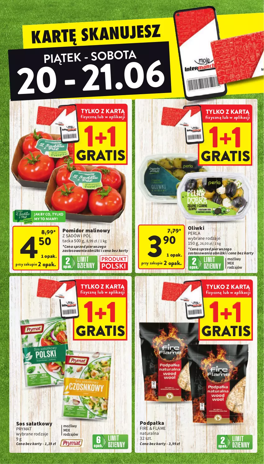 Gazetka promocyjna Intermarche - Gazetka promocyjna - ważna 17.06 do 25.06.2025 - strona 6 - produkty: Gra, Oliwki, Pomidor malinowy, Prymat, Sałat, Sos