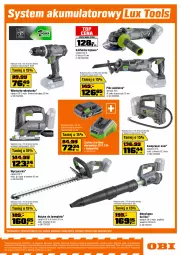 Gazetka promocyjna Obi - Gazetka OBI - Gazetka - ważna od 20.10 do 20.10.2026 - strona 11 - produkty: Piec, Top, Ser, Noż, Rozdrabniacz, Nożyce, Szlifierka kątowa, Wyrzynarka, Warka, Tarka, LANA, Wkręt, Dmuchawa do liści, Wkrętarka, Spodnie, Szlifierka, Maska, Kompresor, Akumulator, Fa