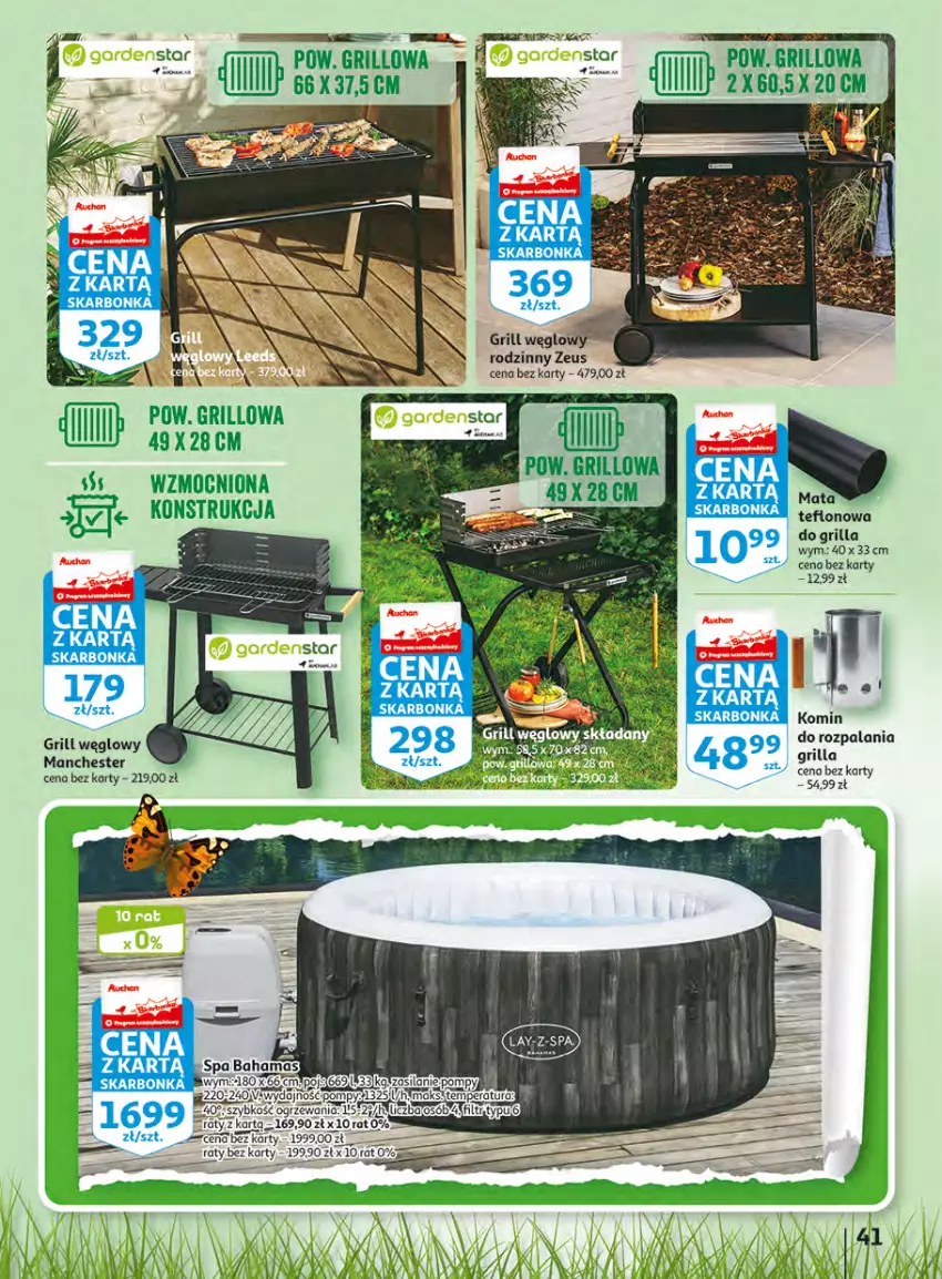 Gazetka promocyjna Auchan - Gazetka Wielkie majowe odkrycia cenowe Hipermarket Auchan - ważna 27.04 do 02.05.2023 - strona 41 - produkty: Fa, Grill, Hama, Koc, LG, Silan