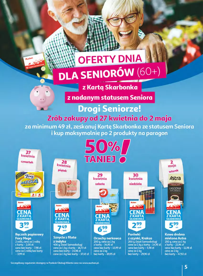 Gazetka promocyjna Auchan - Gazetka Wielkie majowe odkrycia cenowe Hipermarket Auchan - ważna 27.04 do 02.05.2023 - strona 5