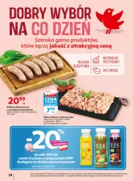 Gazetka promocyjna Auchan - Gazetka Wielkie majowe odkrycia cenowe Hipermarket Auchan - Gazetka - ważna od 02.05 do 02.05.2023 - strona 18 - produkty: Kurczak, Mięso mielone, Warzywa, Sok, O nas, Przyprawy, Owoce, Kiełbasa biała, Kiełbasa, Mięso, HP