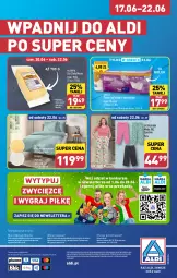 Gazetka promocyjna Aldi - Pełna oferta - Gazetka - ważna od 22.06 do 22.06.2024 - strona 40 - produkty: Ser, Por, Gra, Papier, Złoty Mazur, Pościel, O nas, Tera, Papier toaletowy, Moda, Spodnie, Biuro, Fa