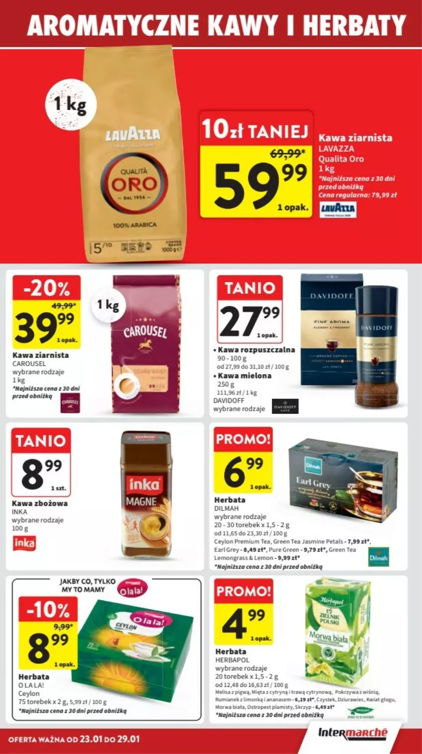 Gazetka promocyjna Intermarche - ważna 23.01 do 29.01.2025 - strona 14 - produkty: Ananas, Earl Grey, Gra, Herbapol, Herbata, Inka, Kawa, Kawa mielona, Kawa rozpuszczalna, Kawa zbożowa, Kawa ziarnista, Mięta, Ostropes, Pur, Rum