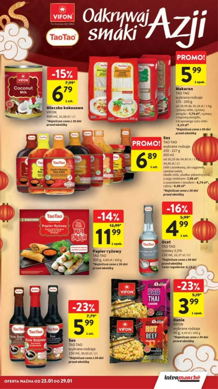 Gazetka promocyjna Intermarche - ważna 23.01 do 29.01.2025 - strona 18 - produkty: Imbir, Kokos, Mleczko, Papier, Papier ryżowy, Ryż