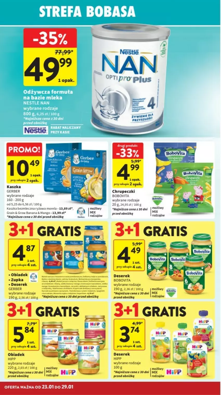 Gazetka promocyjna Intermarche - ważna 23.01 do 29.01.2025 - strona 19 - produkty: Deser, Gerber, Gra, HiPP, Mango, Morela, Ryż, Ser, Serek