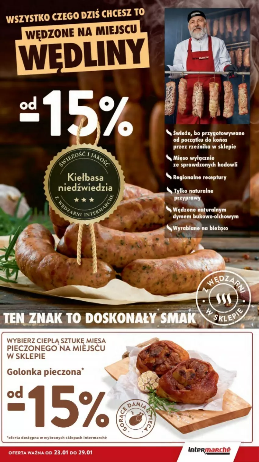 Gazetka promocyjna Intermarche - ważna 23.01 do 29.01.2025 - strona 3 - produkty: Golonka pieczona, Mięso, Piec