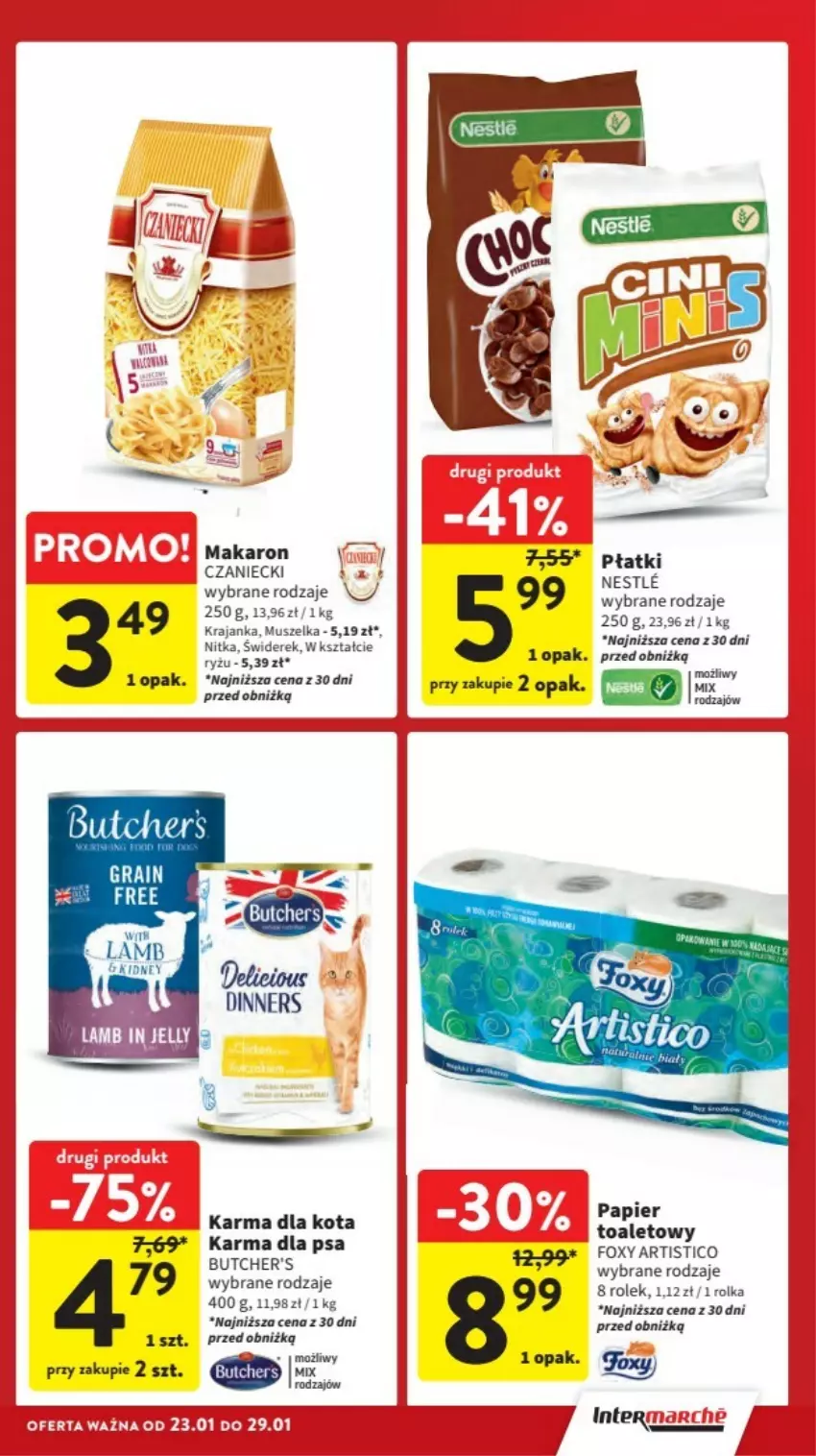 Gazetka promocyjna Intermarche - ważna 23.01 do 29.01.2025 - strona 32 - produkty: Foxy, Makaron, Mus, Papier, Papier toaletowy, Ryż