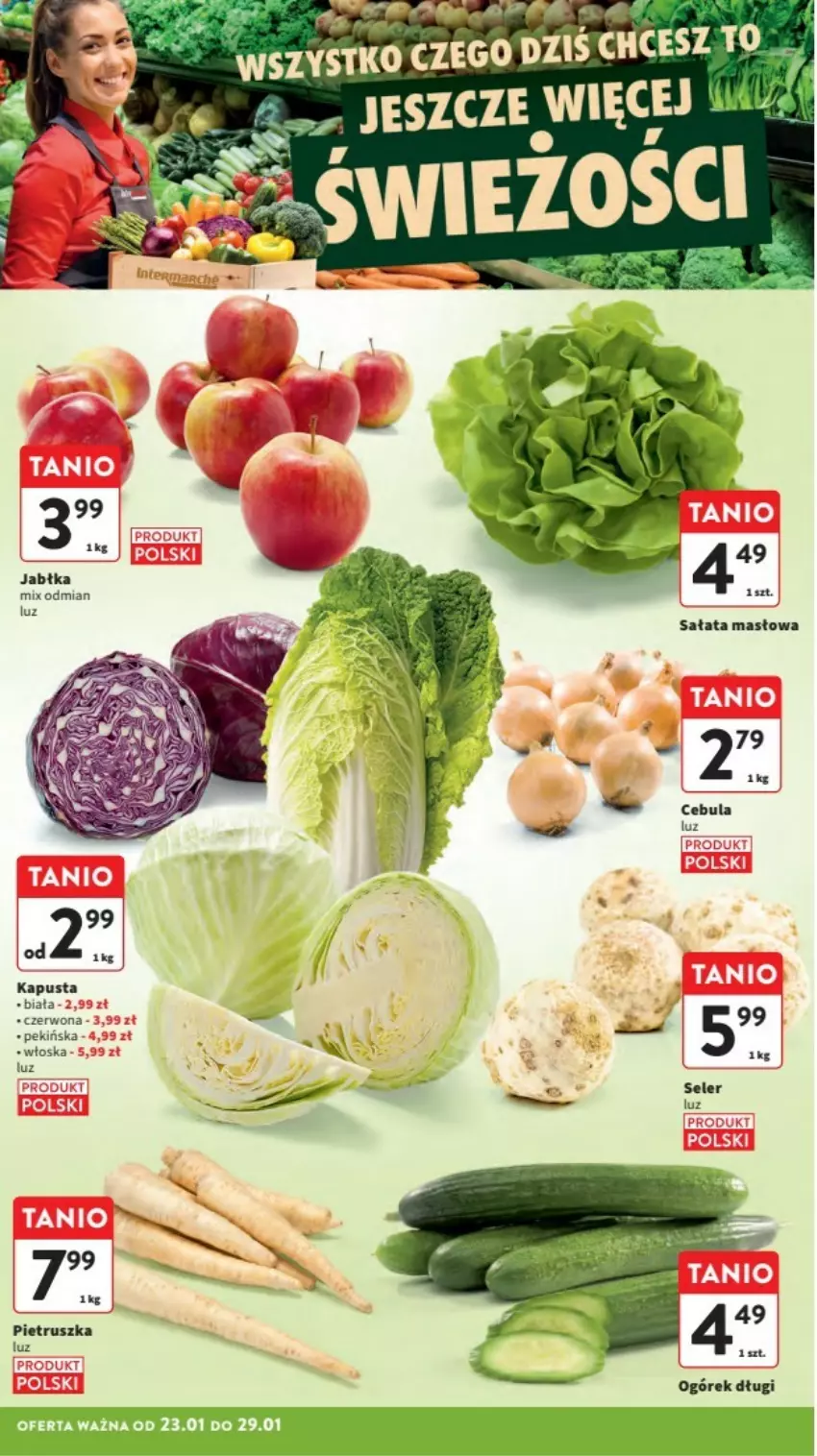 Gazetka promocyjna Intermarche - ważna 23.01 do 29.01.2025 - strona 35 - produkty: Cebula, Fa, Masło, Ogórek, Sałat, Sałata masłowa