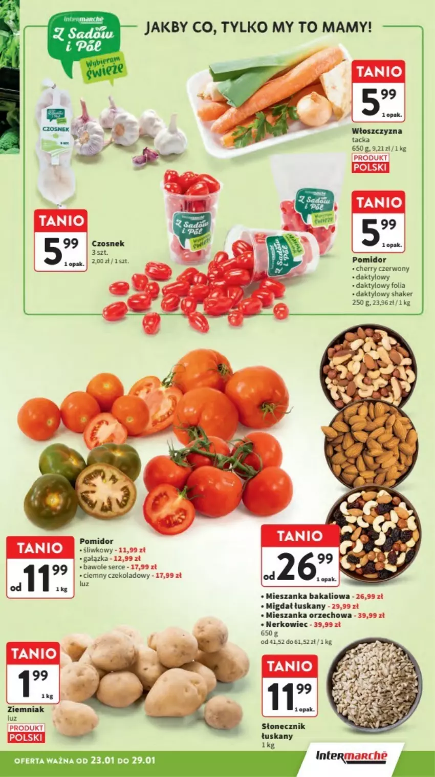 Gazetka promocyjna Intermarche - ważna 23.01 do 29.01.2025 - strona 36 - produkty: Czosnek, Mieszanka bakaliowa, Mieszanka orzechowa, Ser