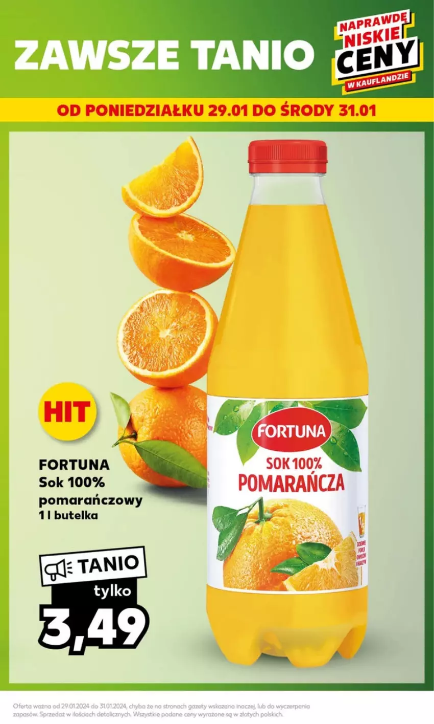 Gazetka promocyjna Kaufland - ważna 29.01 do 31.01.2024 - strona 24 - produkty: Fortuna, Sok