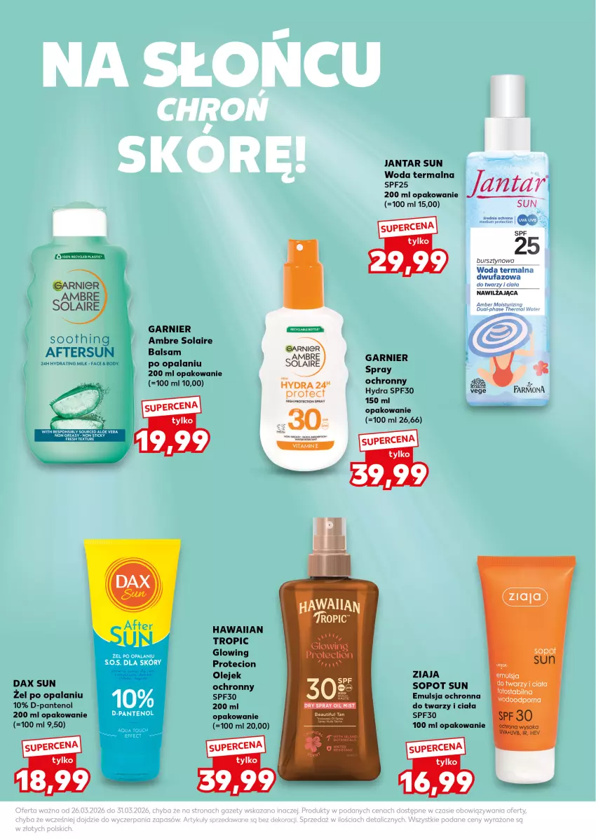 Gazetka promocyjna Kaufland - Kaufland - ważna 26.03 do 31.03.2026 - strona 19 - produkty: Body, DAX, Emulsja, Fa, Garnier, Olej, Woda, Ziaja