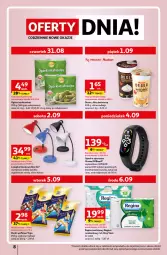 Gazetka promocyjna Auchan - Gazetka Sezonowe korzyści Hipermarket Auchan - Gazetka - ważna od 06.09 do 06.09.2023 - strona 8 - produkty: Ser, Rum, Por, Gin, Amol, Opaska, Papier, Biurko, Tago, Papier toaletowy, Aloe vera, Sport, Rurki, Monitor, Deser, Mięta, HP