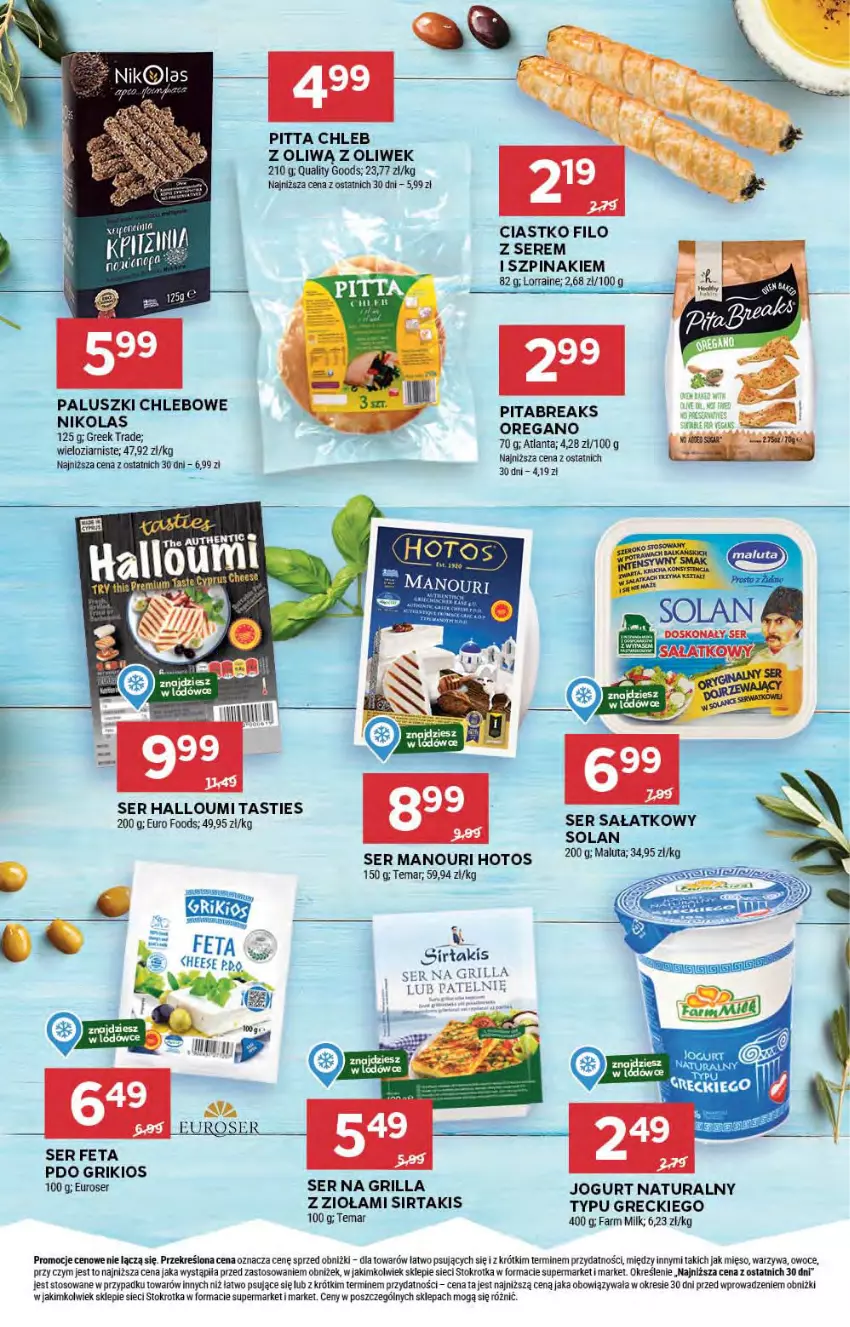 Gazetka promocyjna Stokrotka - Supermarket - ważna 01.08 do 07.08.2024 - strona 21 - produkty: Chleb, Fa, Farm Milk, Feta, Grill, Jogurt, Jogurt naturalny, Mięso, Owoce, Sałat, Ser, Solan, Szpinak, Warzywa