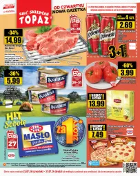 Gazetka promocyjna Topaz - Gazetka - Gazetka - ważna od 31.07 do 31.07.2024 - strona 1 - produkty: Karkówka wieprzowa, Pizza, Waga, Masło