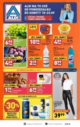 Gazetka promocyjna Aldi - Gazetka - ważna od 23.09 do 23.09.2023 - strona 1 - produkty: Sok, Mus, Muszynianka, Woda mineralna, Woda, Kiełbasa, Nivea, Fa