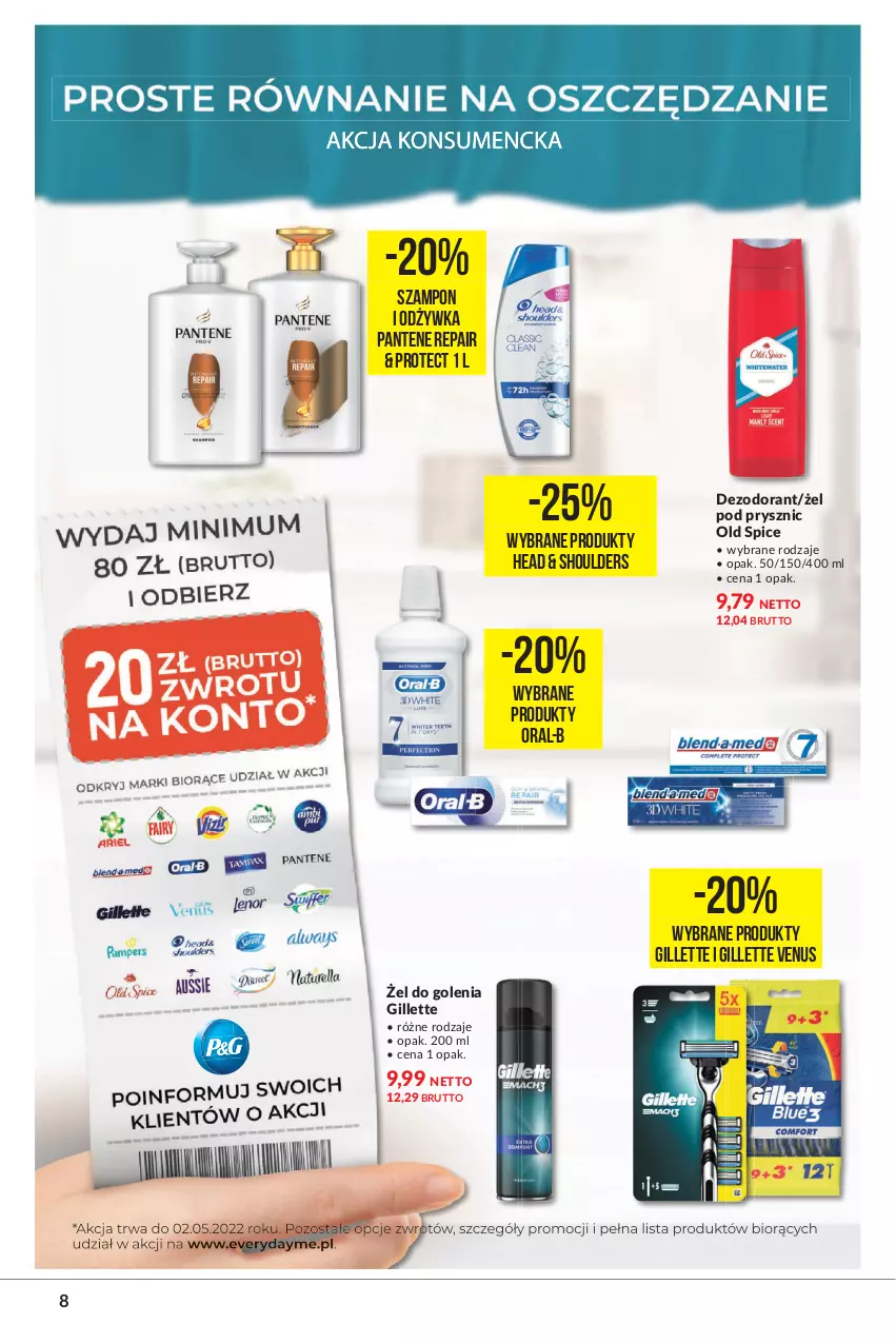 Gazetka promocyjna Makro - [Oferta specjalna] Sekrety urody - ważna 04.05 do 16.05.2022 - strona 8 - produkty: Dezodorant, Gillette, Gillette Venus, Odżywka, Old Spice, Pantene, Szampon, Venus