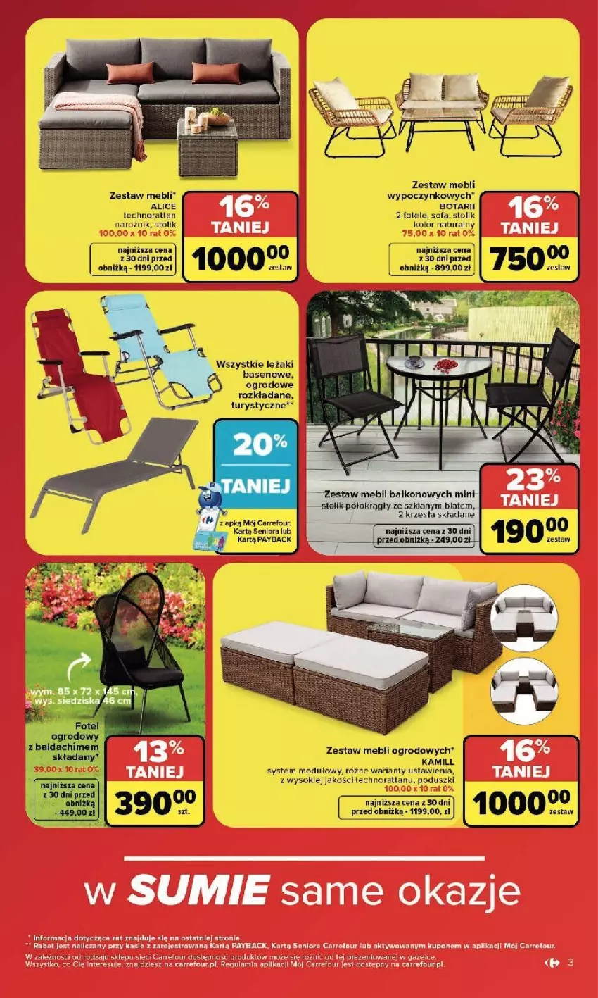Gazetka promocyjna Carrefour - Gazetka Carrefour WYPRZEDAŻ NA MAXA - ważna 22.06 do 04.07.2026 - strona 4 - produkty: Fa, Sok, Stolik