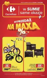 Gazetka promocyjna Carrefour - Gazetka Carrefour WYPRZEDAŻ NA MAXA - Gazetka - ważna od 04.07 do 04.07.2026 - strona 1 - produkty: Stolik, Rower