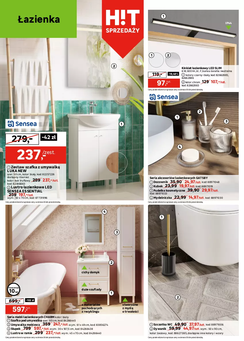 Gazetka promocyjna Leroy Merlin - Gazetka Leroy Merlin - ważna 22.01 do 11.02.2025 - strona 2 - produkty: Bateria, Bateria umywalkowa, Bateria wannowa, Dozownik, Dywan, Dywanik, Gra, Kubek, Lustro, Lustro w ramie, Mydelniczka, Półka, Pudełko, Ser, Słupek, Sok, Szafka, Szafka pod umywalkę, Szczotka, Umywalka