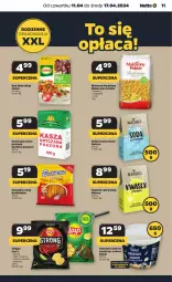 Gazetka promocyjna Netto - Od Czwartku - Gazetka - ważna od 17.04 do 17.04.2024 - strona 11 - produkty: Makaron, Ryż, Gry, Orzeszki, Papryka, Kuchnia, Beskidzki, Chipsy, Spaghetti, Soda oczyszczona, Rurki, Limonka, Cenos, Orzeszki ziemne, Kasza, Lay’s, Kasza gryczana, Ryż biały