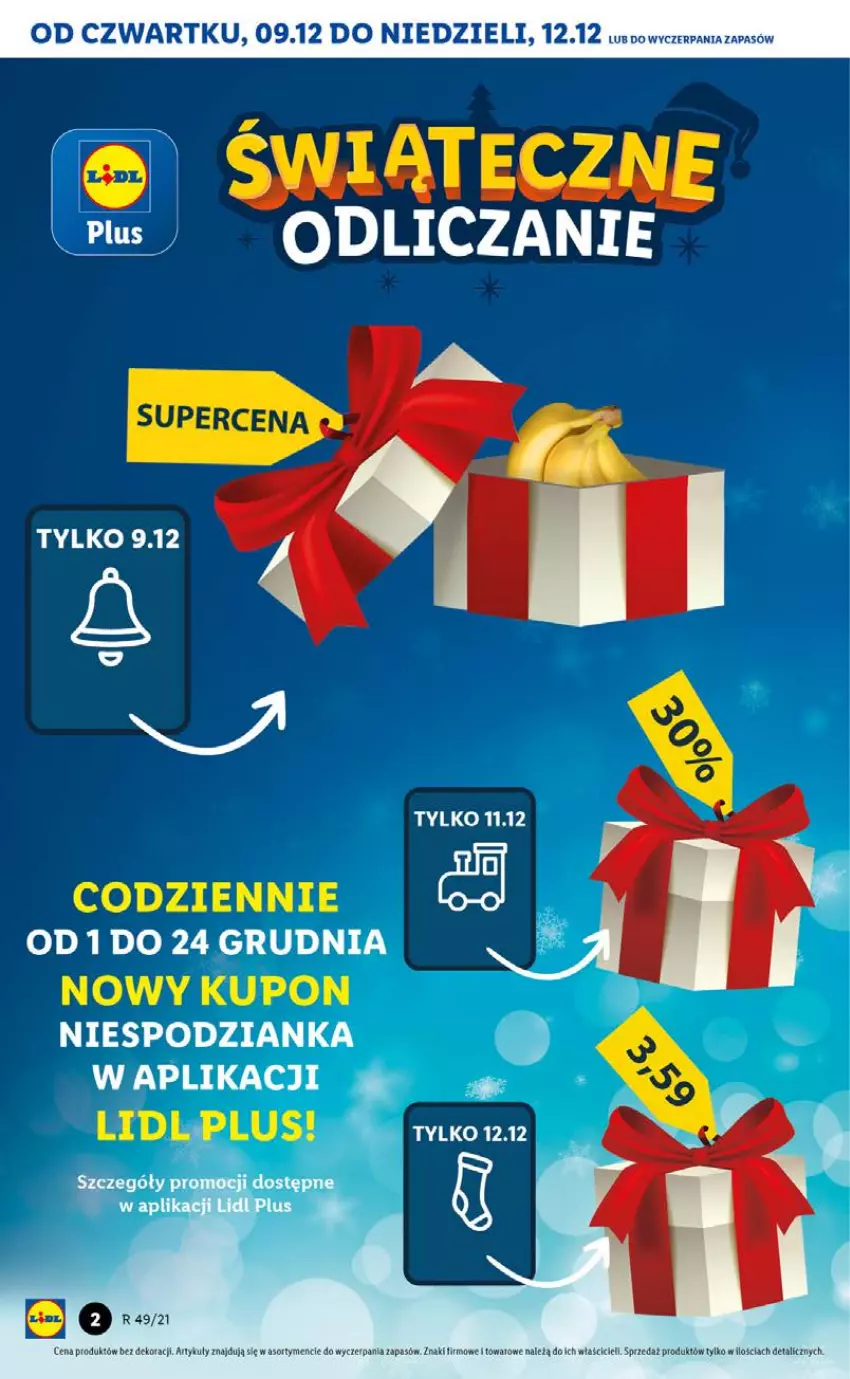 Gazetka promocyjna Lidl - GAZETKA OD 09.12 DO 12.12 - ważna 09.12 do 12.12.2021 - strona 2 - produkty: LG