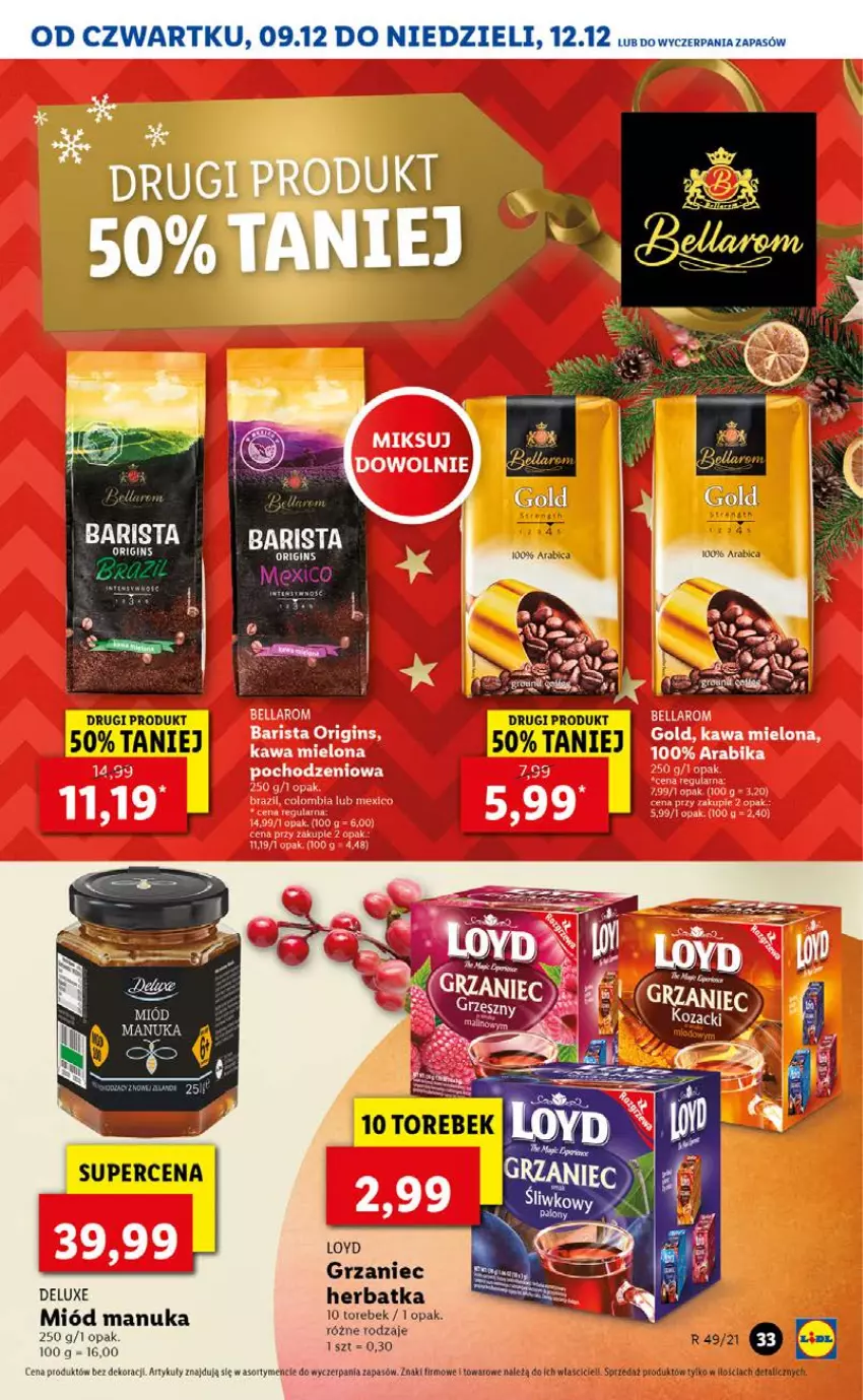 Gazetka promocyjna Lidl - GAZETKA OD 09.12 DO 12.12 - ważna 09.12 do 12.12.2021 - strona 33 - produkty: Loyd, Miód