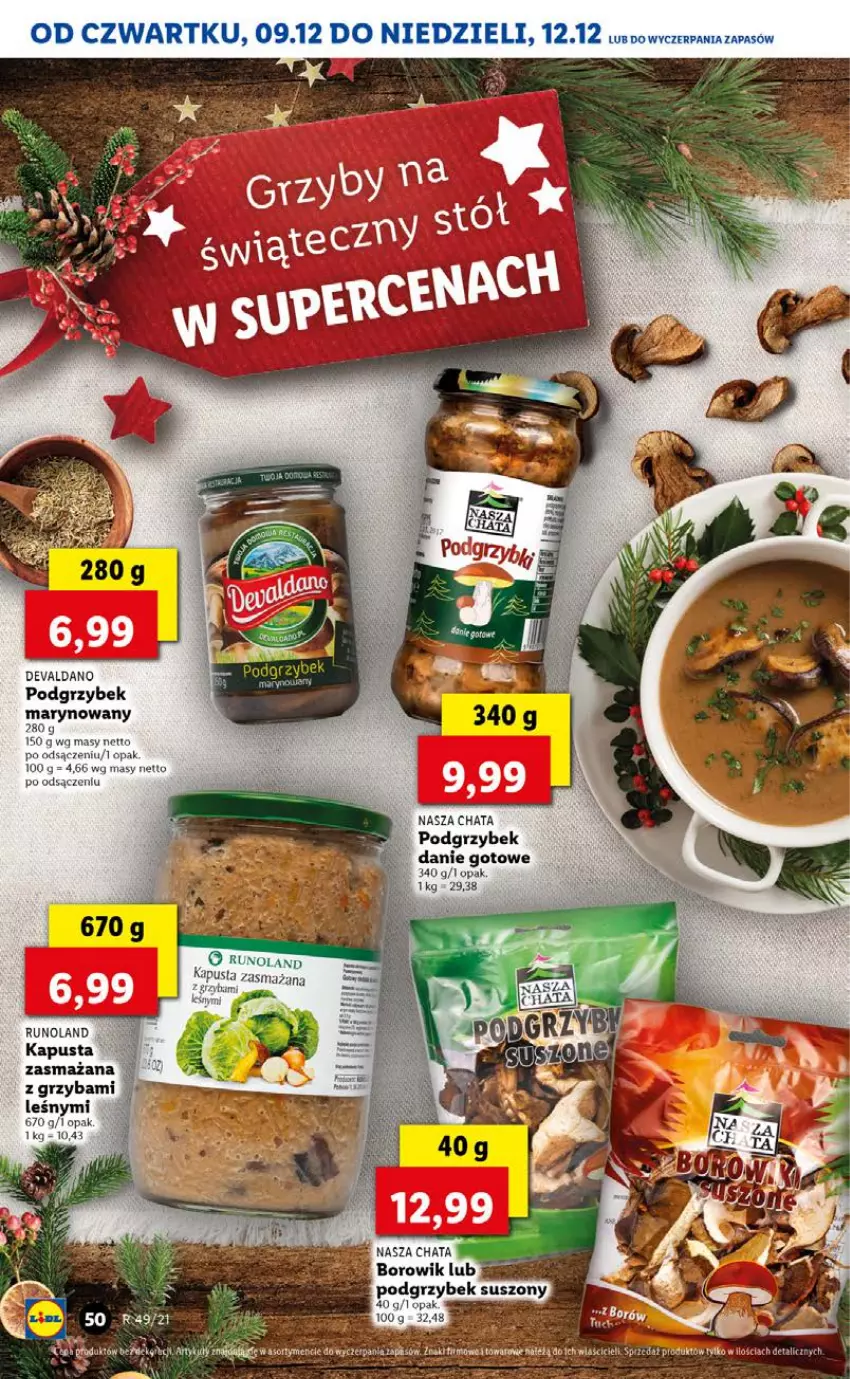 Gazetka promocyjna Lidl - GAZETKA OD 09.12 DO 12.12 - ważna 09.12 do 12.12.2021 - strona 50 - produkty: Danie gotowe, Runoland