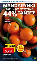 Gazetka promocyjna Lidl - GAZETKA OD 09.12 DO 12.12 - Gazetka - ważna od 12.12 do 12.12.2021 - strona 9 - produkty: Mandarynki, LG