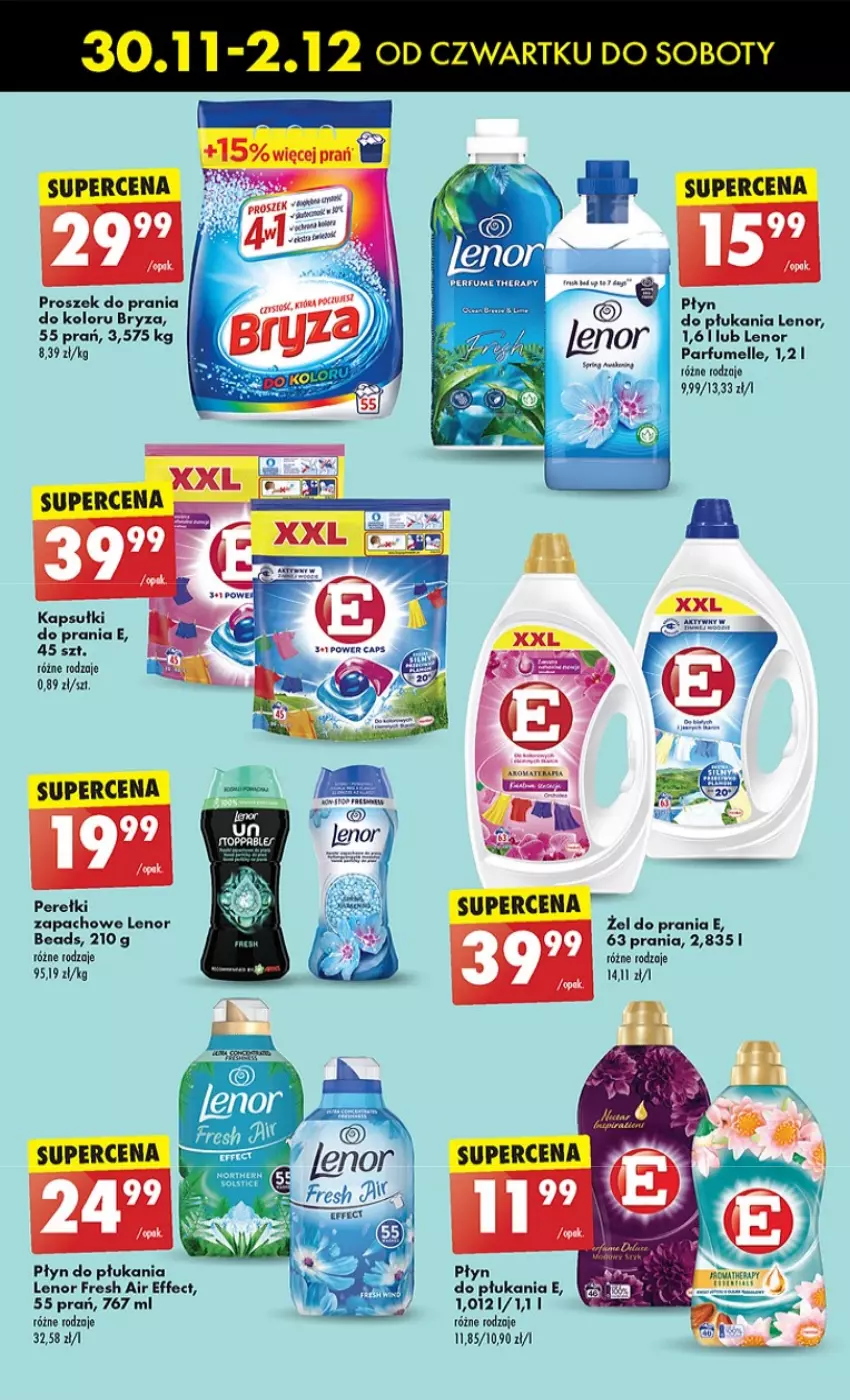 Gazetka promocyjna Biedronka - Okazje Tygodnia Mikołaj - ważna 30.11 do 06.12.2023 - strona 59 - produkty: Bryza, Kapsułki do prania, Lenor, Perfum, Płyn do płukania, Proszek do prania