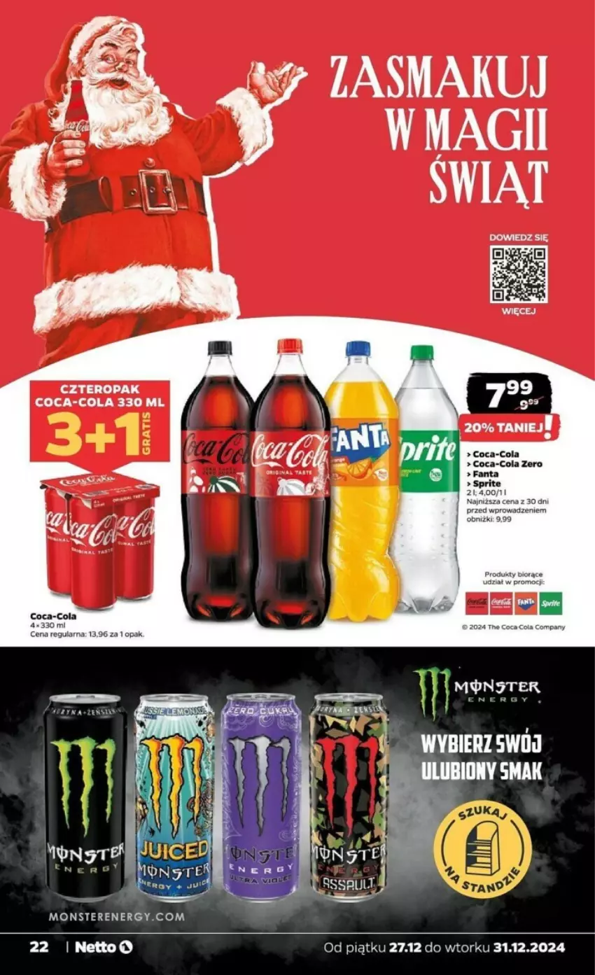 Gazetka promocyjna Netto - ważna 27.12 do 31.12.2024 - strona 15 - produkty: Coca-Cola, Fa, Fanta, Sprite