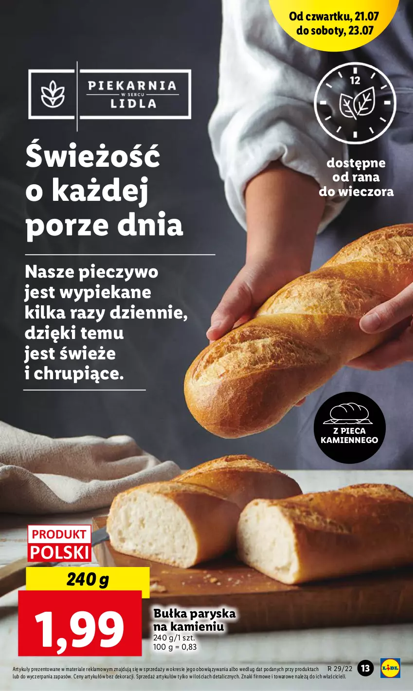 Gazetka promocyjna Lidl - GAZETKA - ważna 21.07 do 23.07.2022 - strona 13 - produkty: Bułka, Piec, Pieczywo, Por