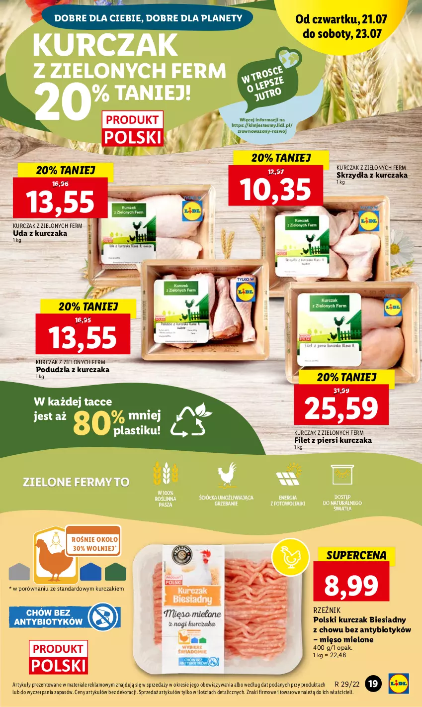 Gazetka promocyjna Lidl - GAZETKA - ważna 21.07 do 23.07.2022 - strona 19 - produkty: Filet z piersi kurczaka, Kurczak, Mięso, Mięso mielone, Por, Wazon