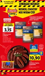 Gazetka promocyjna Lidl - GAZETKA - Gazetka - ważna od 23.07 do 23.07.2022 - strona 2 - produkty: Ser, Cars, PIKOK, Pilos, Waga, Olej, Kiełbasa, Kiełbasa śląska