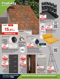 Gazetka promocyjna Leroy Merlin - Wszystko do ogrodu - Gazetka - ważna od 23.06 do 23.06.2021 - strona 8 - produkty: Klamka, Top, Drabina, Finish, Karp, Klej, Ogrzewanie, Wełna, Kamera, Kamery, Paleta, Zaprawa klejowa, Monitor, Drzwi wejściowe, Drzwi, Smartfon, Intel, Fa