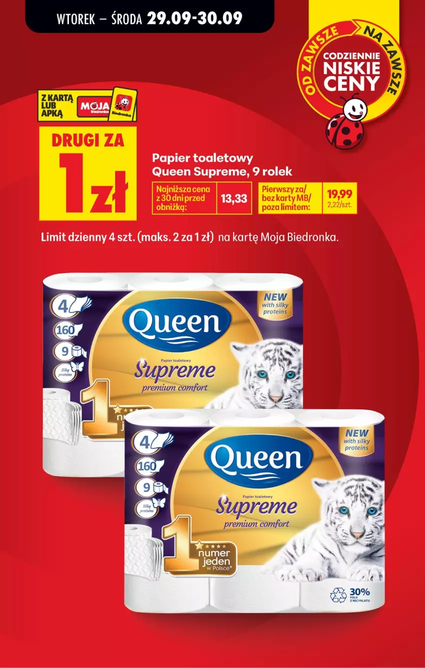Gazetka promocyjna Biedronka - Gazetka - ważna 29.09 do 06.10.2026 - strona 5 - produkty: Papier, Papier toaletowy