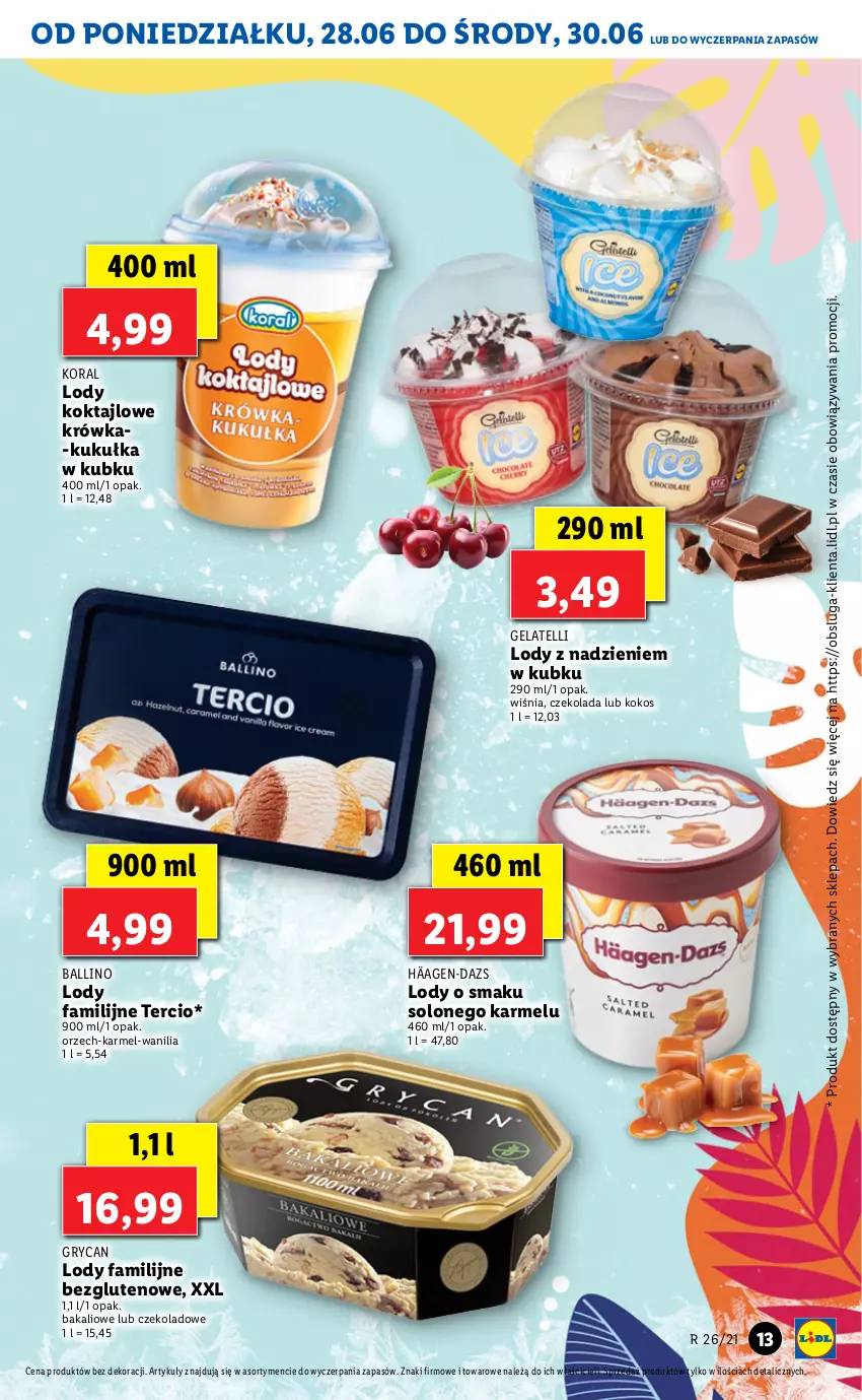 Gazetka promocyjna Lidl - GAZETKA - ważna 28.06 do 30.06.2021 - strona 13 - produkty: Czekolada, Fa, Gry, Kokos, Lody