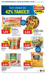 Gazetka promocyjna Lidl - GAZETKA - Gazetka - ważna od 30.06 do 30.06.2021 - strona 43 - produkty: Mozzarella, Piec, Kurczak, Warzywa, Sos, Ser, Zupa, Lack, Zapiekanka, Pieczarka, Dzieci, Szpinak, Hortex