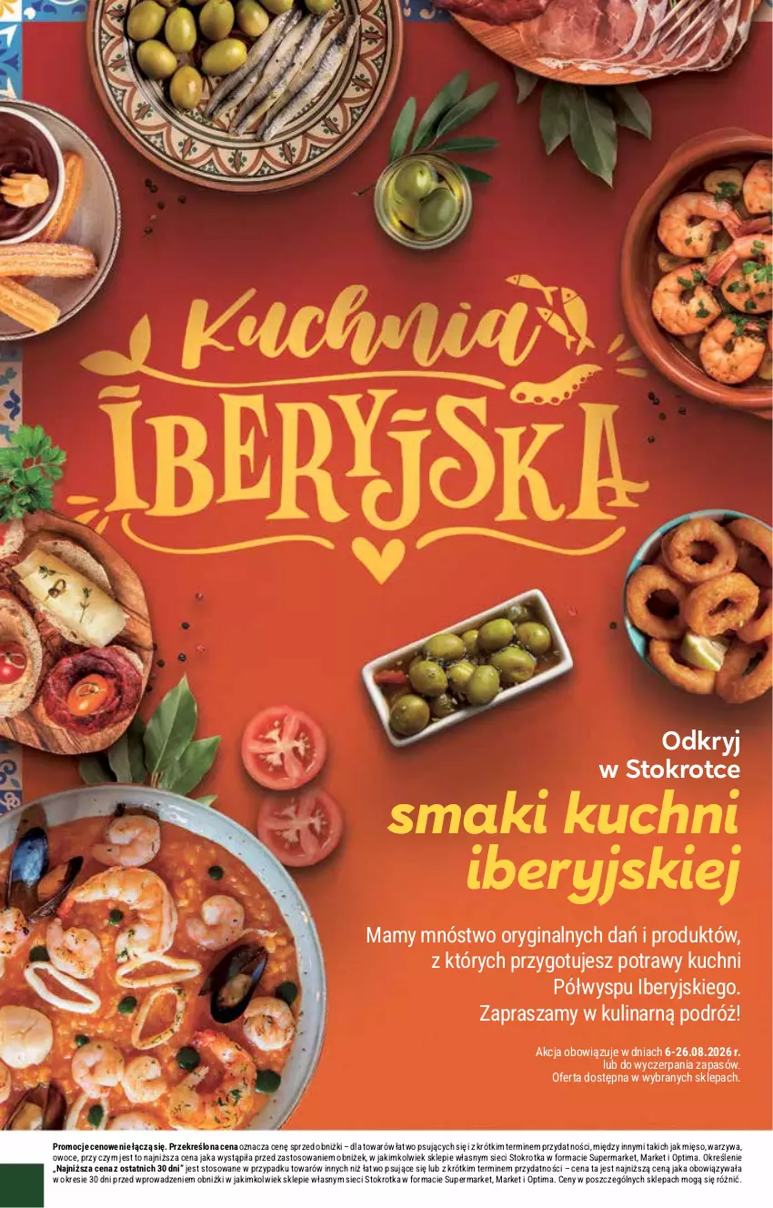 Gazetka promocyjna Stokrotka - Supermarket - ważna 13.08 do 19.08.2026 - strona 30 - produkty: Gin, Mięso, Optima, Owoce, Warzywa