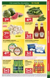 Gazetka promocyjna Stokrotka - Supermarket - Gazetka - ważna od 19.08 do 19.08.2026 - strona 5 - produkty: Mozzarella, Piwa, Piwo, Piec, Ketchup, Warzywa, Ser, Gra, Président, Desperados, Optima, Carlsberg, Camembert, Owoce, Arbuz, Grunt, Heinz, Mięso