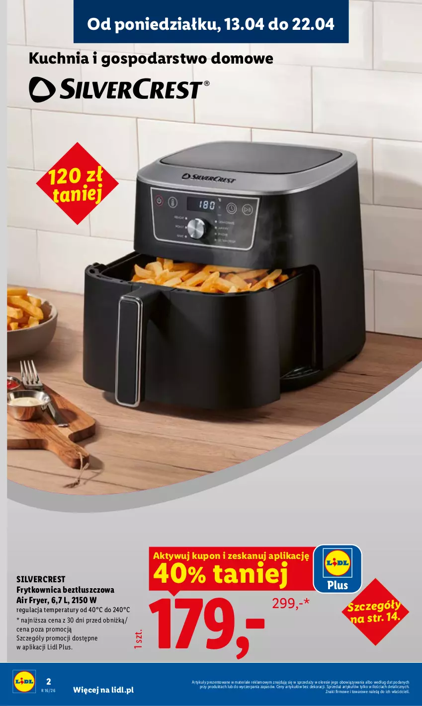 Gazetka promocyjna Lidl - Katalog ważny od 13.04 - ważna 13.04 do 18.04.2026 - strona 2 - produkty: Kuchnia, Silvercrest