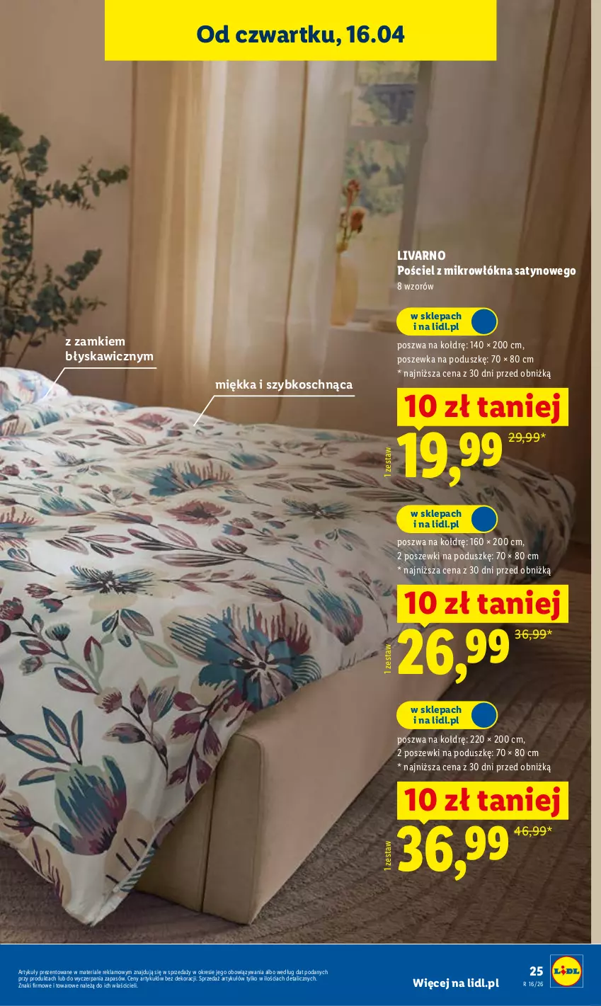 Gazetka promocyjna Lidl - Katalog ważny od 13.04 - ważna 13.04 do 18.04.2026 - strona 31 - produkty: Ivar, Pościel, Poszewka
