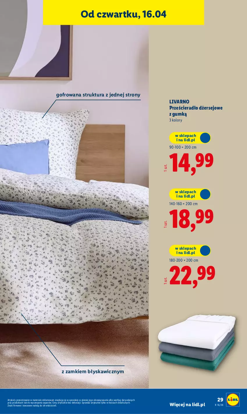 Gazetka promocyjna Lidl - Katalog ważny od 13.04 - ważna 13.04 do 18.04.2026 - strona 35 - produkty: Ivar, Prześcieradło