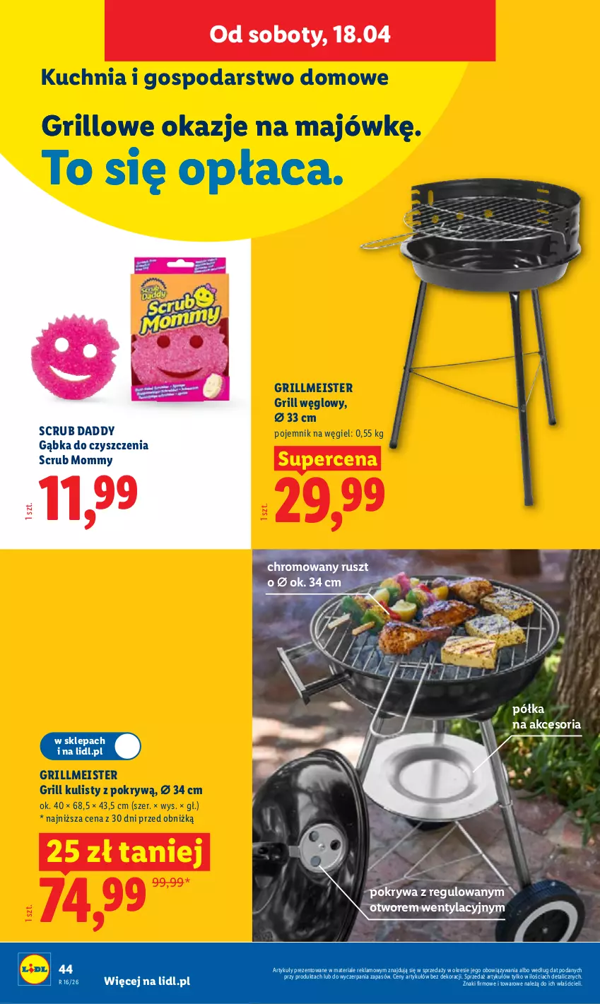 Gazetka promocyjna Lidl - Katalog ważny od 13.04 - ważna 13.04 do 18.04.2026 - strona 50 - produkty: Grill, Kuchnia, Pojemnik, Pokrywa, Półka