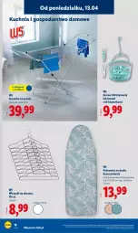 Gazetka promocyjna Lidl - Katalog ważny od 13.04 - Gazetka - ważna od 18.04 do 18.04.2026 - strona 18 - produkty: Ubrania, Pokrowiec na deskę, Wieszak, Kuchnia, Kosz, Suszarka, Pokrowiec, Suszarka na pranie