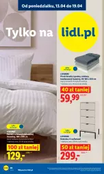 Gazetka promocyjna Lidl - Katalog ważny od 13.04 - Gazetka - ważna od 18.04 do 18.04.2026 - strona 28 - produkty: Ivar, Pościel, Prześcieradło, Komoda, Moda