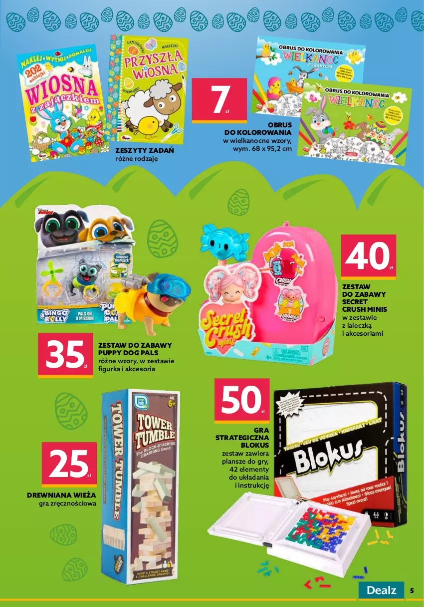 Gazetka promocyjna Dealz - NOWA GAZETKAO kurczę! Ale ceny! - ważna 06.04 do 19.04.2022 - strona 5 - produkty: Barbie, Frozen, Gra, Gry, Jednorożec, Lalka, My Little Pony, Obrus