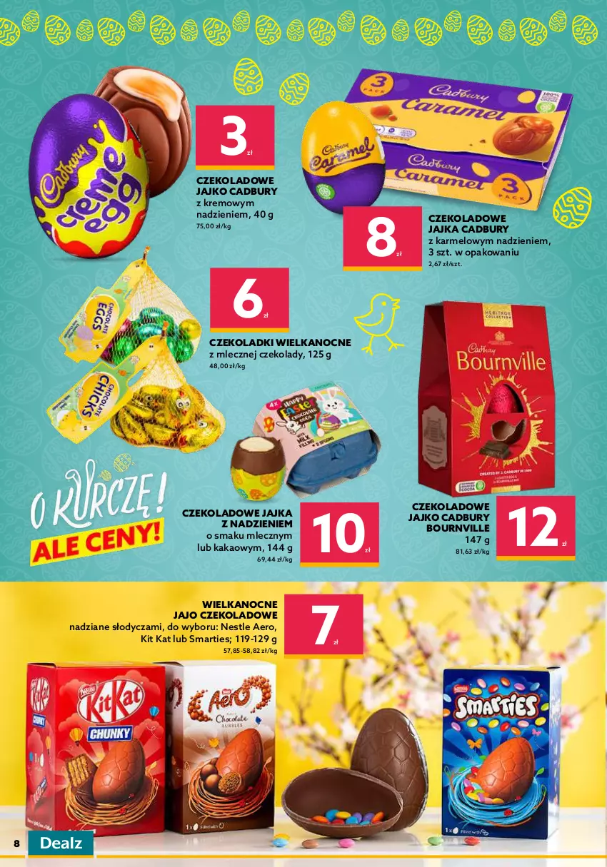 Gazetka promocyjna Dealz - NOWA GAZETKAO kurczę! Ale ceny! - ważna 06.04 do 19.04.2022 - strona 8 - produkty: Fa, Kakao, Kinder, Kit Kat, Milka, Oreo, Ser