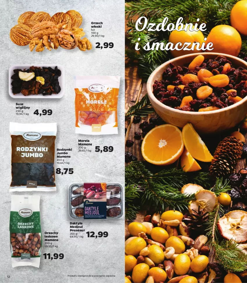 Gazetka promocyjna Netto - Katalog znanych marek - ważna 09.12 do 24.12.2021 - strona 12 - produkty: Daktyle, Helio, Imbir, Morela, Rodzynki, Ser